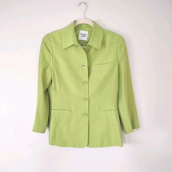 Emanuel Ungaro Green Structured Blazer Size 8 - Picture 1 of 9